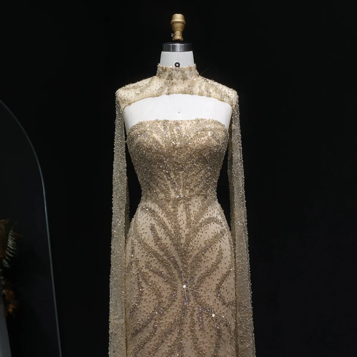 Luxury-Beaded-Mermaid-Evening-Dress-with-Flowing-Cape-Sleeves-SS663-AVELAPRO-51927026041135-09 Luxury Beaded Mermaid Evening Dress with Flowing Cape Sleeves