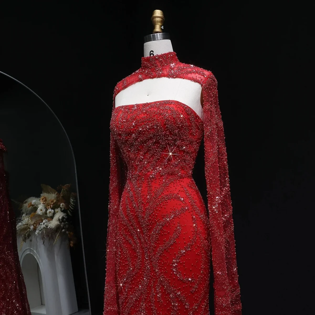 Luxury-Beaded-Mermaid-Evening-Dress-with-Flowing-Cape-Sleeves-SS663-AVELAPRO-51927026041135-18 Luxury Beaded Mermaid Evening Dress with Flowing Cape Sleeves