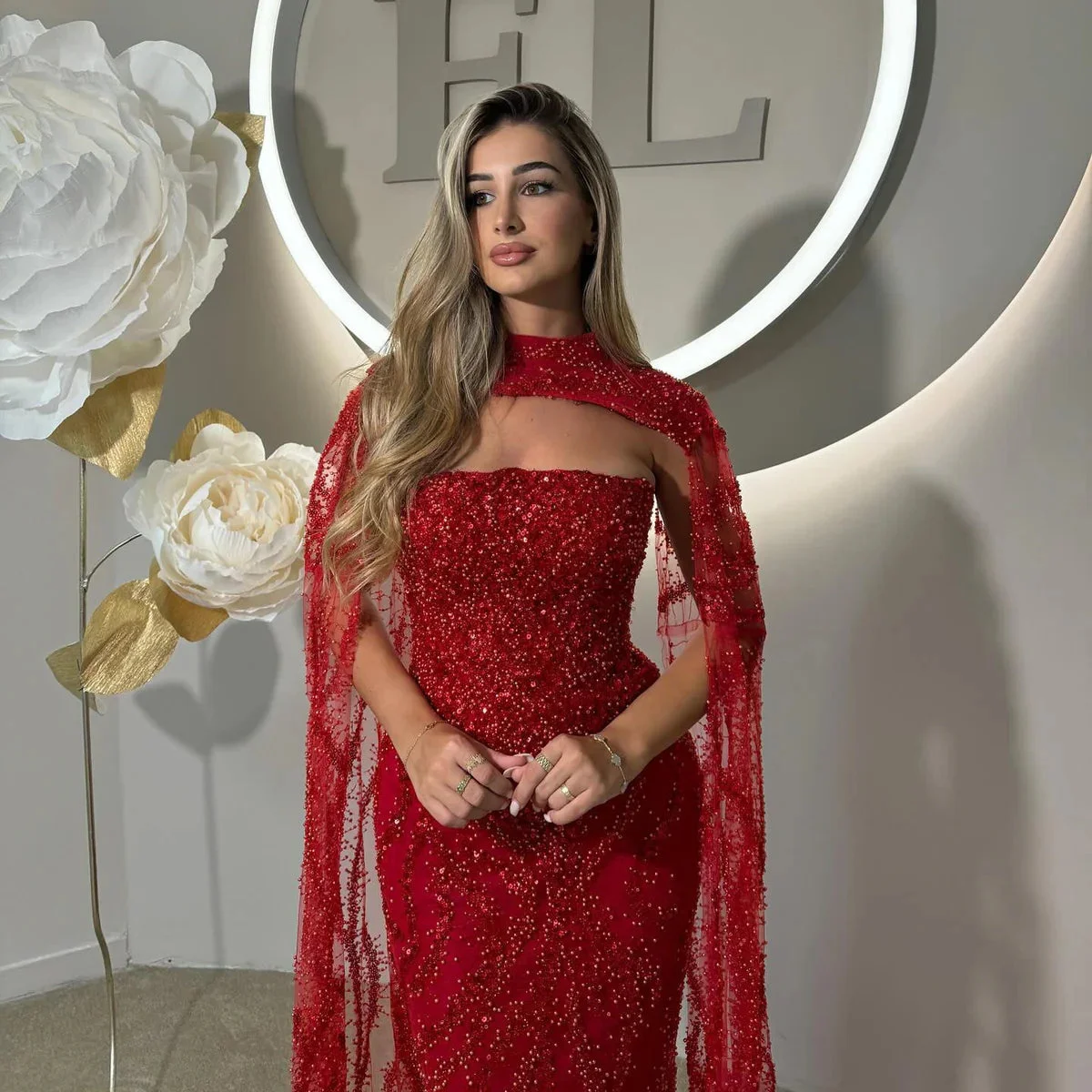 Luxury-Beaded-Mermaid-Evening-Dress-with-Flowing-Cape-Sleeves-SS663-AVELAPRO-51927026041135-21 Luxury Beaded Mermaid Evening Dress with Flowing Cape Sleeves