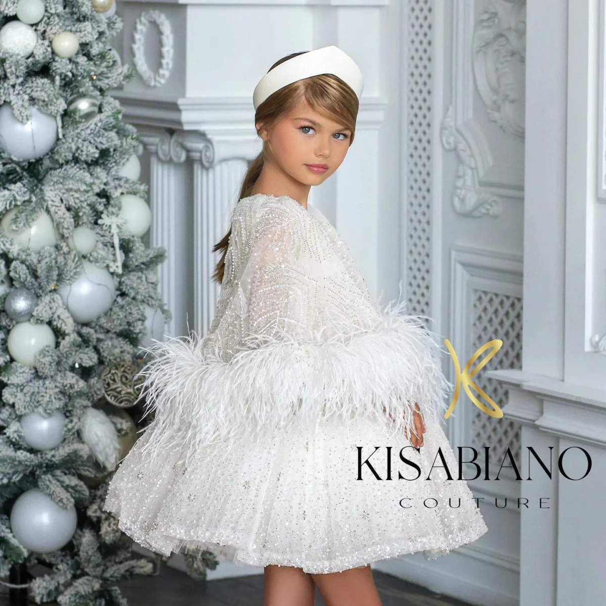 Luxury-Blue-Girl-Dress-Feathers-Cap-Sleeve-Kid-Princess-J170-AVELAPRO-50734828880175-15 Luxury Blue Girl Dress Feathers Cap Sleeve Kid Princess