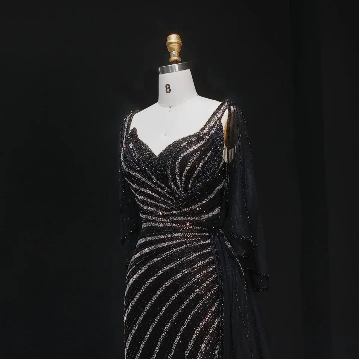 Luxury-Champagne-Evening-Dress-with-Cape-Sleeves-Elegant-Formal-Gown-SS063-AVELAPRO-57137648075055-16 Luxury Champagne Evening Dress with Cape Sleeves Elegant Formal Gown