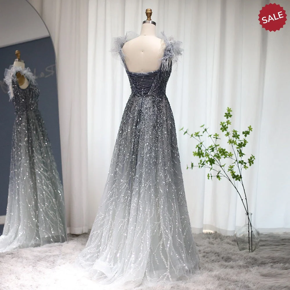 Luxury-Dubai-Feathers-Evening-Dresses-V-Neck-Beaded-Gowns-SS335-AVELAPRO-50497625653551-04 Luxury Dubai Feathers Evening Dresses V-Neck Beaded Gowns