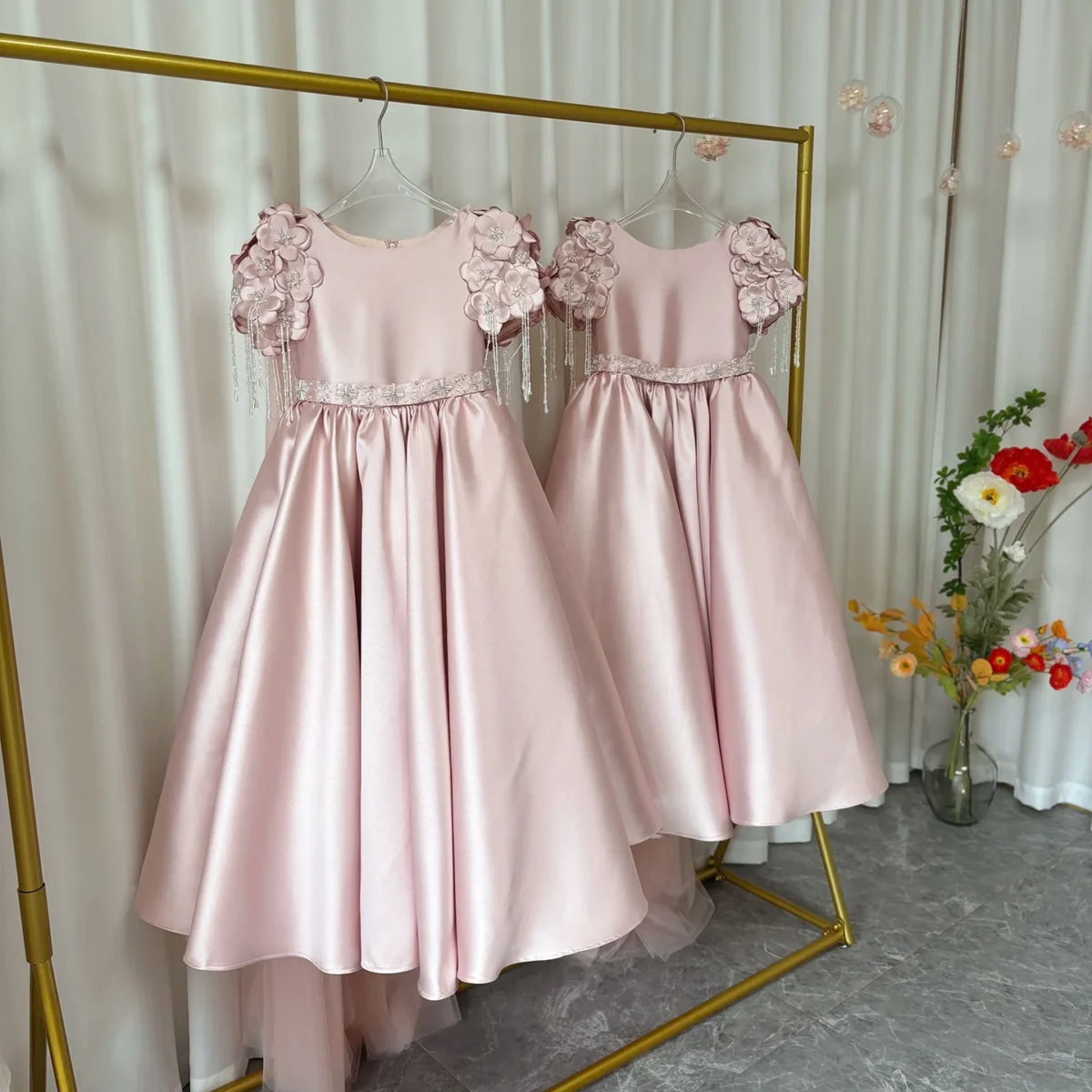 Luxury-Dusty-Pink-Beaded-Arabic-Girl-Dress-with-Cap-Sleeves-J037-AVELAPRO-50751479415087-06 Luxury Dusty Pink Beaded Arabic Girl Dress with Cap Sleeves