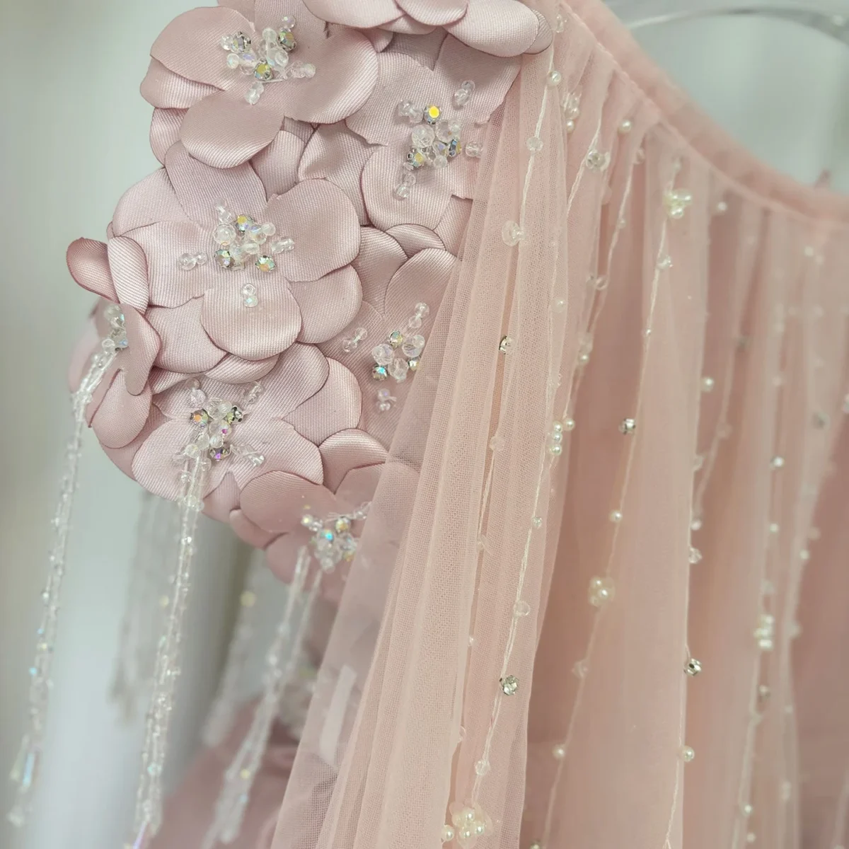Luxury-Dusty-Pink-Beaded-Arabic-Girl-Dress-with-Cap-Sleeves-J037-AVELAPRO-50751479415087-08 Luxury Dusty Pink Beaded Arabic Girl Dress with Cap Sleeves