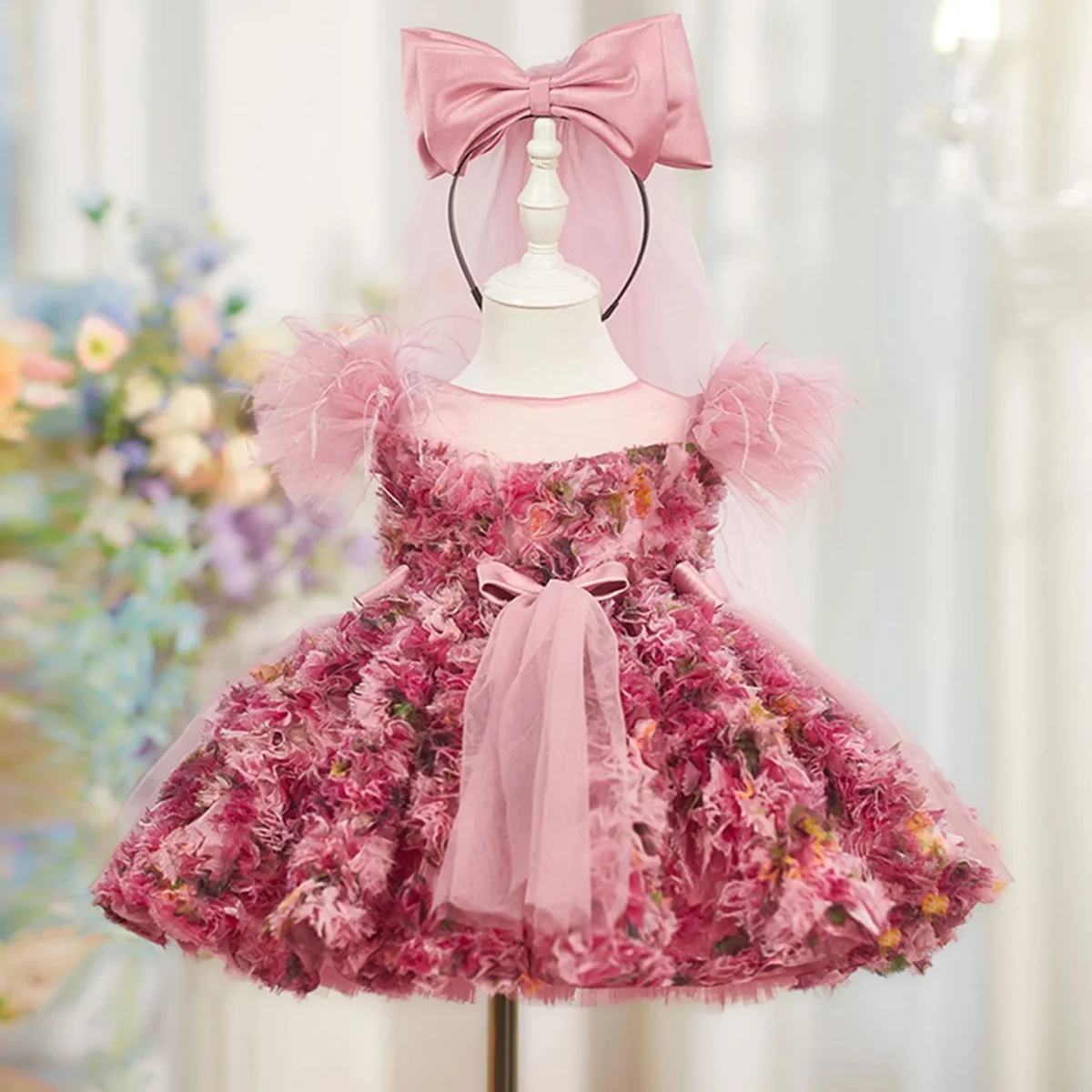 Luxury-Floal-Flower-Girl-Dress-Princess-Birthday-Gown-J846-AVELAPRO-52326039683375-01 Luxury Floal Flower Girl Dress Princess Birthday Gown