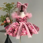 Luxury Floal Flower Girl Dress Princess Birthday Gown