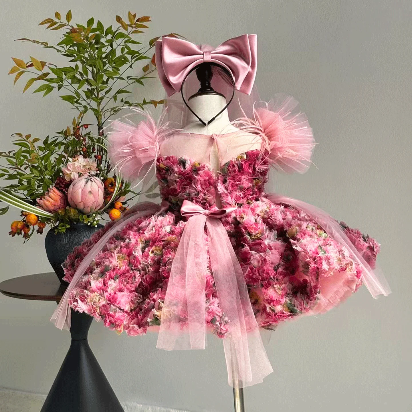 Luxury-Floal-Flower-Girl-Dress-Princess-Birthday-Gown-J846-AVELAPRO-52326039683375-04 CUSTOMIZED MODEL GIRL FORMAL DRESSES AUTUMN CUTE PAGEANT SEQUINS LONG SLEEVE PRINCESS DRESSES