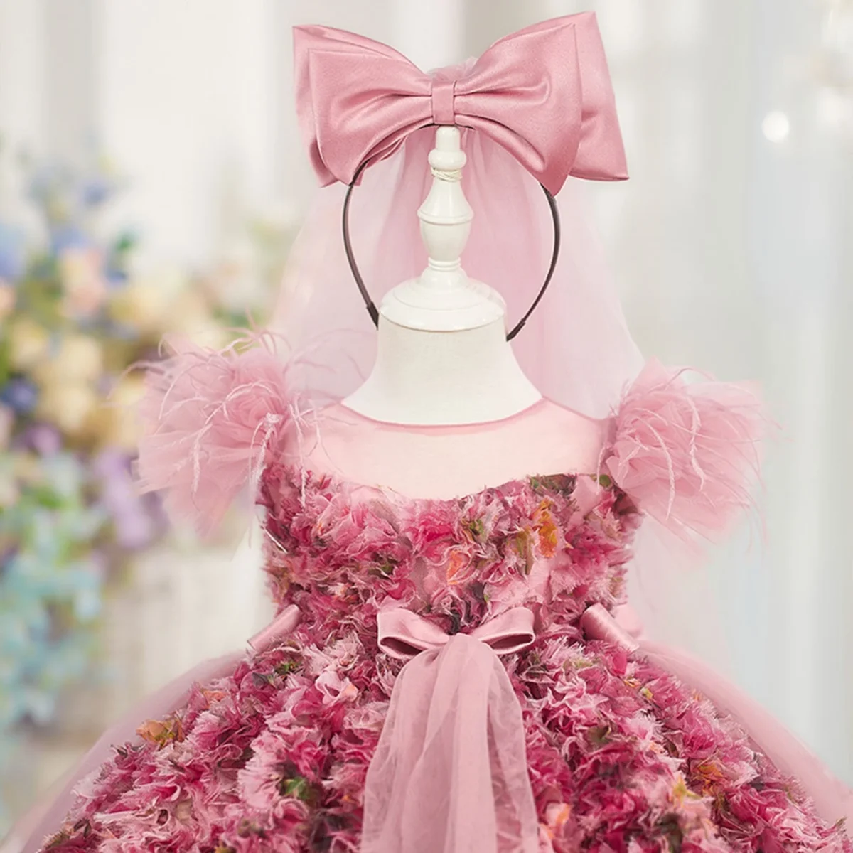 Luxury-Floal-Flower-Girl-Dress-Princess-Birthday-Gown-J846-AVELAPRO-52326039683375-09 Luxury Floal Flower Girl Dress Princess Birthday Gown