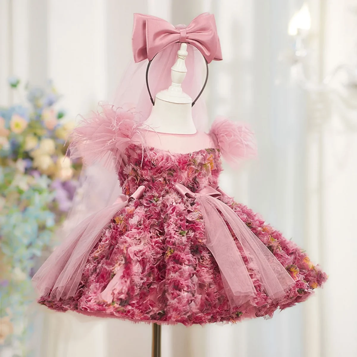 Luxury-Floal-Flower-Girl-Dress-Princess-Birthday-Gown-J846-AVELAPRO-52326039683375-12 Luxury Floal Flower Girl Dress Princess Birthday Gown