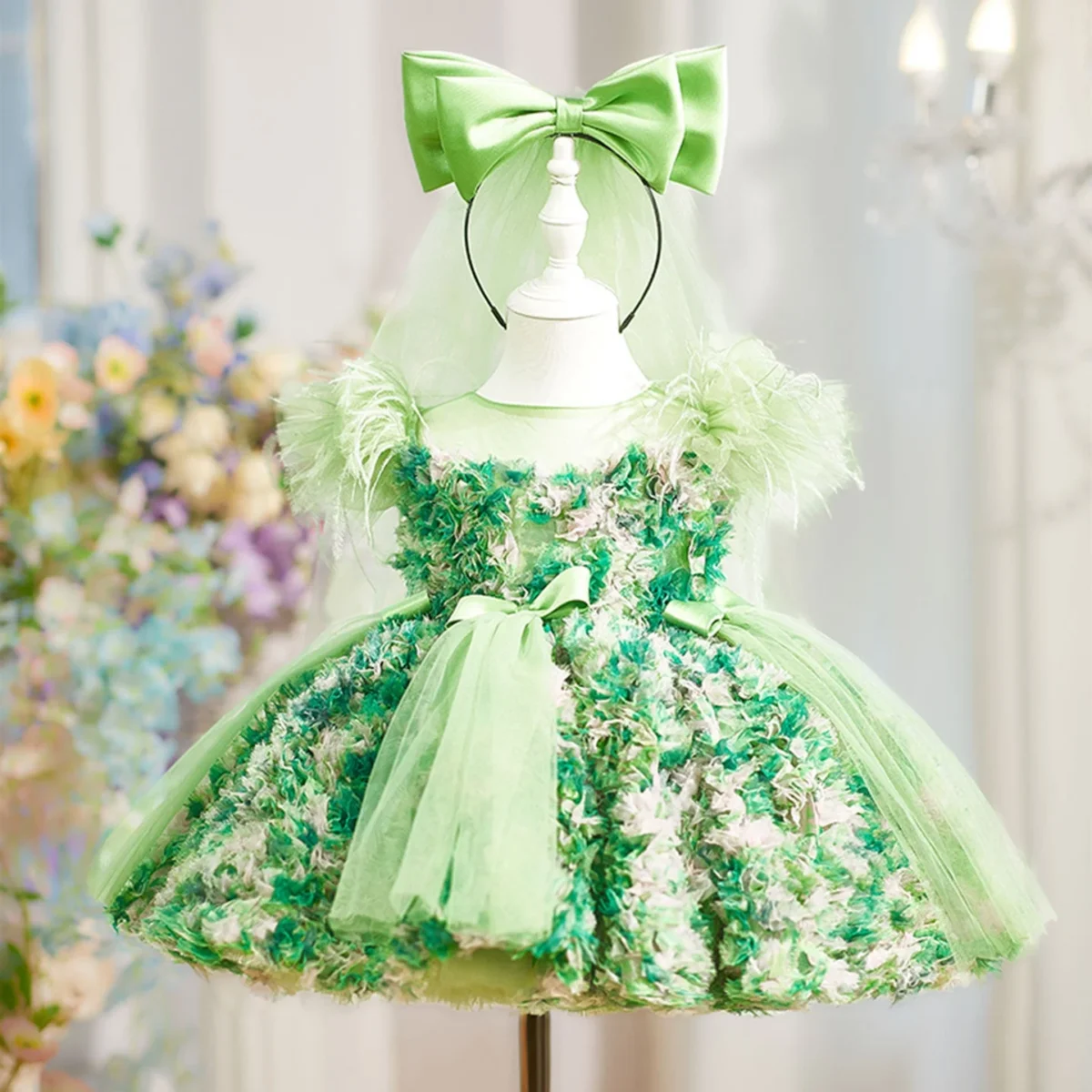 Luxury-Floal-Flower-Girl-Dress-Princess-Birthday-Gown-J846-AVELAPRO-52326039683375-14 Luxury Floal Flower Girl Dress Princess Birthday Gown
