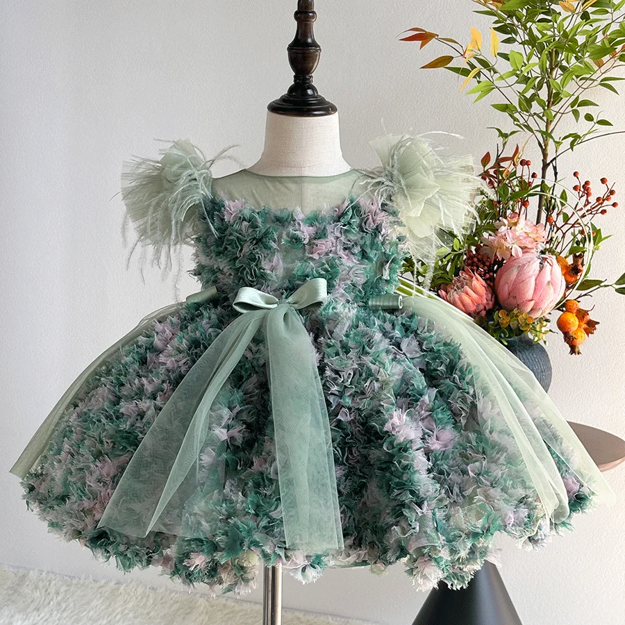 Luxury-Floal-Flower-Girl-Dress-Princess-Birthday-Gown-J846-AVELAPRO-52326039683375-15 Luxury Floal Flower Girl Dress Princess Birthday Gown