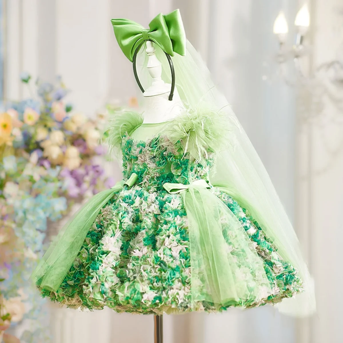 Luxury-Floal-Flower-Girl-Dress-Princess-Birthday-Gown-J846-AVELAPRO-52326039683375-22 Luxury Floal Flower Girl Dress Princess Birthday Gown