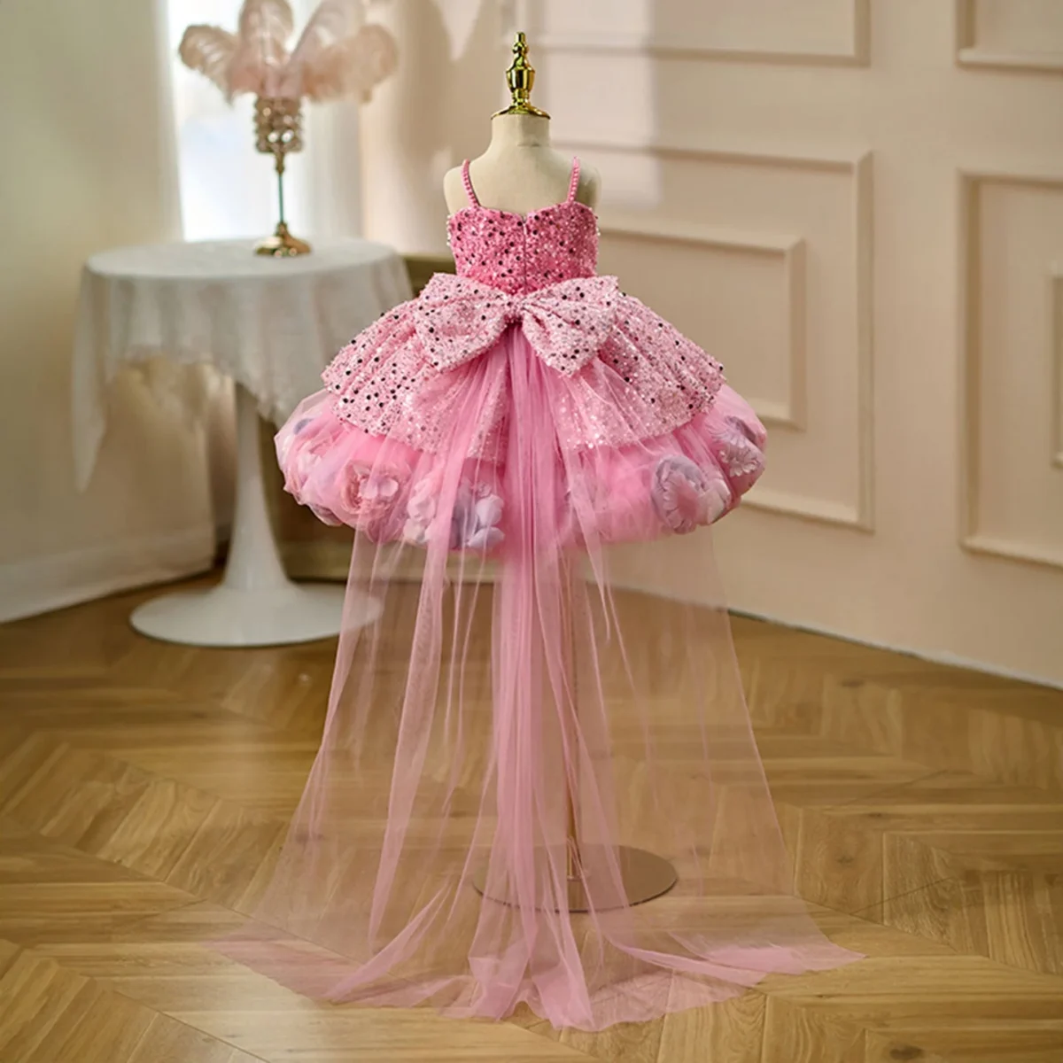 Luxury-Flower-Girl-Dress-Flowers-Wedding-Birthday-Party-Gown-J030-AVELAPRO-51866276102447-07 Luxury Flower Girl Dress Flowers Wedding Birthday Party Gown