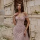 Luxury Off-the-Shoulder Evening Dress with Asymmetrical Tulle Skirt and Boned Bodice