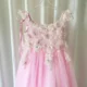 Luxury Pink Tulle Lace Girl Dress Sweep Train Ball Gown