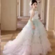 Luxury Sage Green Flower Girl Dresses Handmade Flower