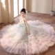 Luxury Sage Green Flower Girl Dresses Handmade Flower