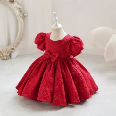 M127-6-24-months-1-6-Years-Yoliyolei-Cute-3D-Patte-AVELAPRO-43739138949347-01 6-24-months 1-6 Years Cute 3D Pattern Bow Baby Girl Dress Birthday Party Wedding Dress For Girl Palace Princess Evening Dresses
