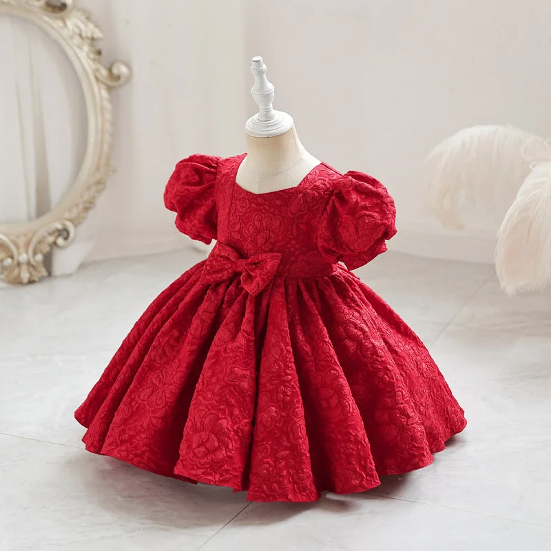 M127-6-24-months-1-6-Years-Yoliyolei-Cute-3D-Patte-AVELAPRO-43739138949347-01 6-24-months 1-6 Years Cute 3D Pattern Bow Baby Girl Dress Birthday Party Wedding Dress For Girl Palace Princess Evening Dresses