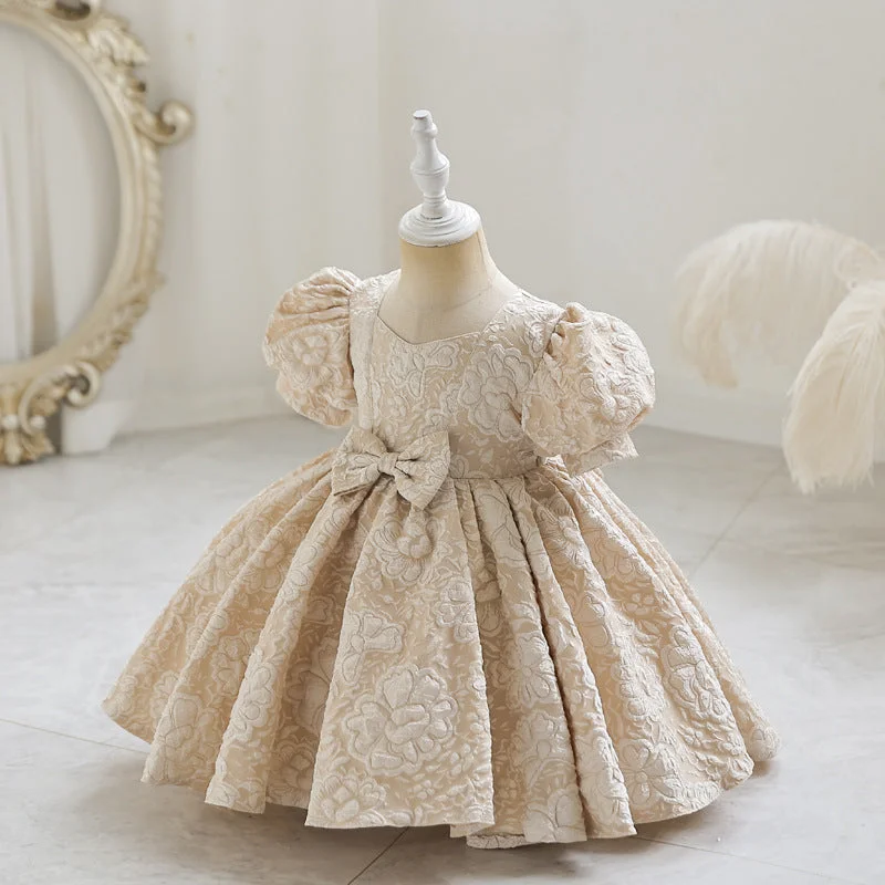 M127-6-24-months-1-6-Years-Yoliyolei-Cute-3D-Patte-AVELAPRO-43739138949347-05 6-24-months 1-6 Years Cute 3D Pattern Bow Baby Girl Dress Birthday Party Wedding Dress For Girl Palace Princess Evening Dresses