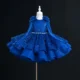 OM074-Sequin-Party-Pearl-Belt-Dress-with-Bow-Flowe-AVELAPRO-45749552152803-05 Sequin Party Pearl Belt Dress with Bow Flower Girl Dress
