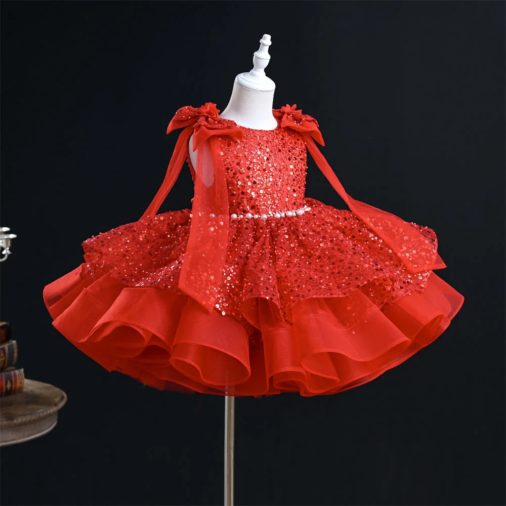 OM074-Sequin-Party-Pearl-Belt-Dress-with-Bow-Flowe-AVELAPRO-45749552152803-15 Sequin Party Pearl Belt Dress with Bow Flower Girl Dress