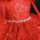 OM074-Sequin-Party-Pearl-Belt-Dress-with-Bow-Flowe-AVELAPRO-45749552152803-16 Sequin Party Pearl Belt Dress with Bow Flower Girl Dress