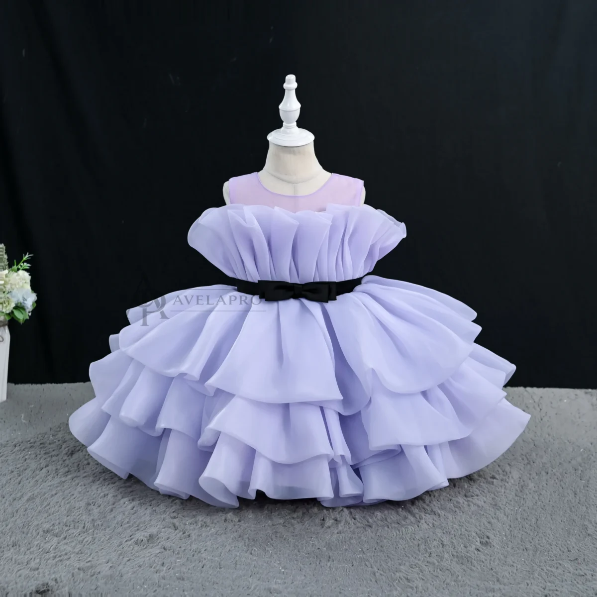 Layered Ruffle Princess Dress for Girls | Flower Girl, Birthday & Party Kidswear