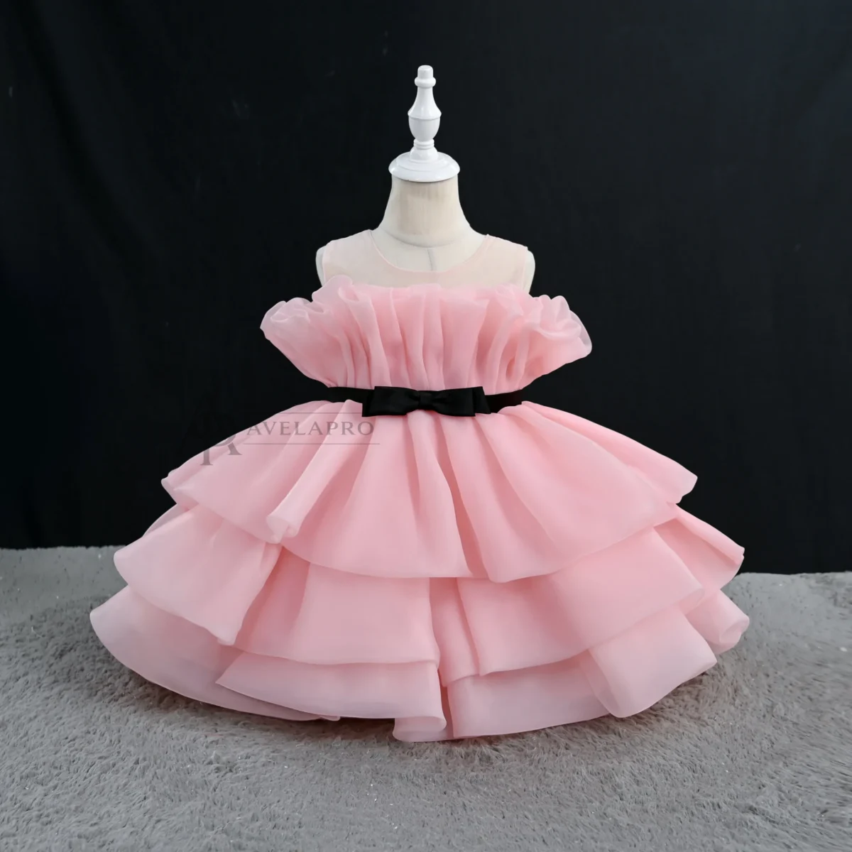 Layered Ruffle Princess Dress for Girls | Flower Girl, Birthday & Party Kidswear