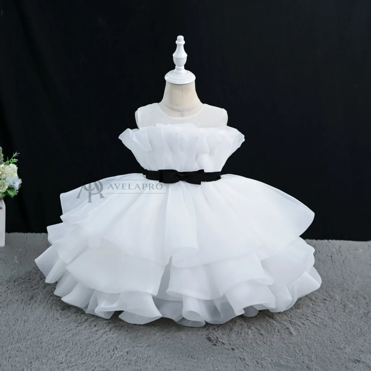 Layered Ruffle Princess Dress for Girls | Flower Girl, Birthday & Party Kidswear