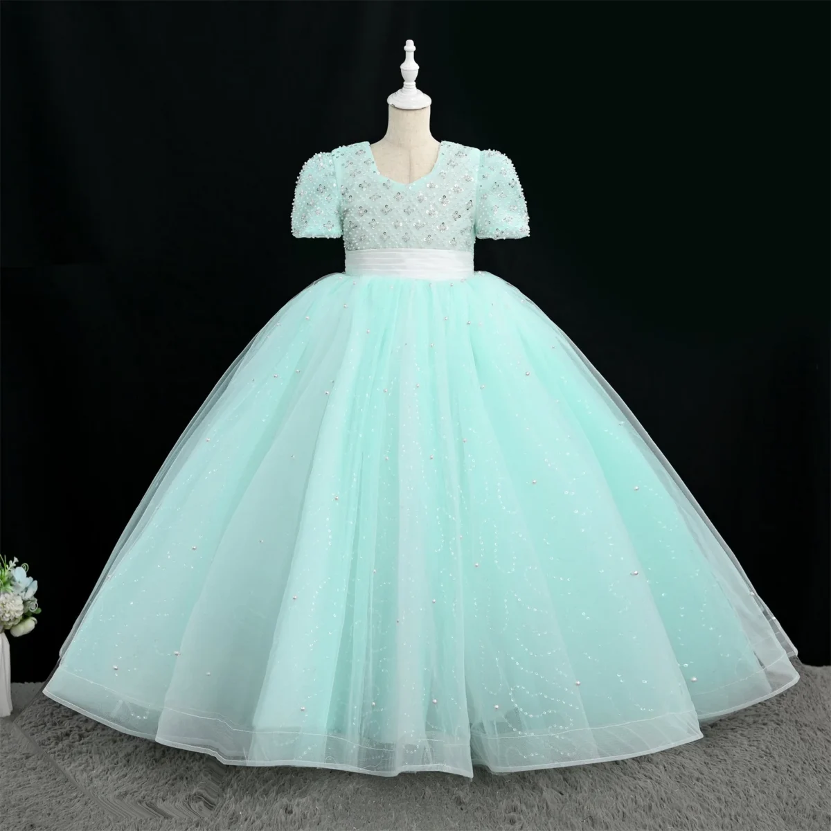 OM4062-Princess-Dress-for-Girls-Flower-Girl-Comm-AVELAPRO-47069707075811-04 Princess Dress for Girls | Flower Girl, Communion & Birthday Party Dress