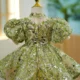 OT001-1-9-Years-Old-Flower-Girl-Kids-Shiny-Sequin-AVELAPRO-43951180579043-03 1-9 Years Old Flower Girl Kids Shiny Sequin Brathday Baby Princess Dress For Party