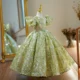 OT001-1-9-Years-Old-Flower-Girl-Kids-Shiny-Sequin-AVELAPRO-43951180579043-04 1-9 Years Old Flower Girl Kids Shiny Sequin Brathday Baby Princess Dress For Party