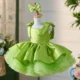 OT005-Girls-High-End-Satin-Fluffy-Dress-Holidays-AVELAPRO-45204094157027-01 Girls' High End Satin Fluffy Dress Holidays Kids Square Neckline Children Princess Dresses With Wide Straps