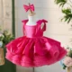 OT005-Girls-High-End-Satin-Fluffy-Dress-Holidays-AVELAPRO-45204094157027-05 Girls' High End Satin Fluffy Dress Holidays Kids Square Neckline Children Princess Dresses With Wide Straps