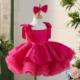 OT005-Girls-High-End-Satin-Fluffy-Dress-Holidays-AVELAPRO-45204094157027-06 Girls' High End Satin Fluffy Dress Holidays Kids Square Neckline Children Princess Dresses With Wide Straps