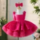 OT005-Girls-High-End-Satin-Fluffy-Dress-Holidays-AVELAPRO-45204094157027-07 Girls' High End Satin Fluffy Dress Holidays Kids Square Neckline Children Princess Dresses With Wide Straps
