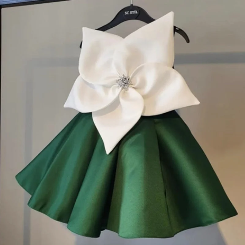 LayeredFormal Flower Girl Dress Kid Party Princess Birthday Children Dress 1-11 Years Old Ouotng Yoliyolei Layers Fluffy Dress For Girls For Wedding