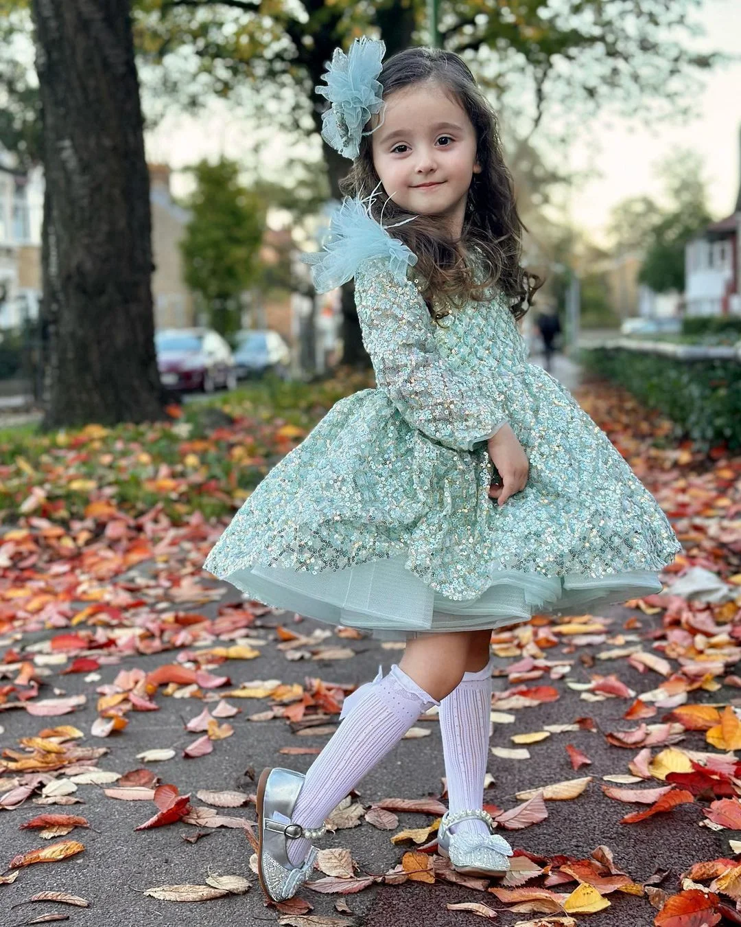 OT010-Sequined-Long-Sleeve-Children-Dress-Spring-W-AVELAPRO-45204477247715-02 Sequined Long Sleeve Children Dress Spring Winter Kids Dresses For Girl