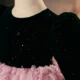 Sequins Girls dress princess 3D flowers children's performance costume fluffy party dress