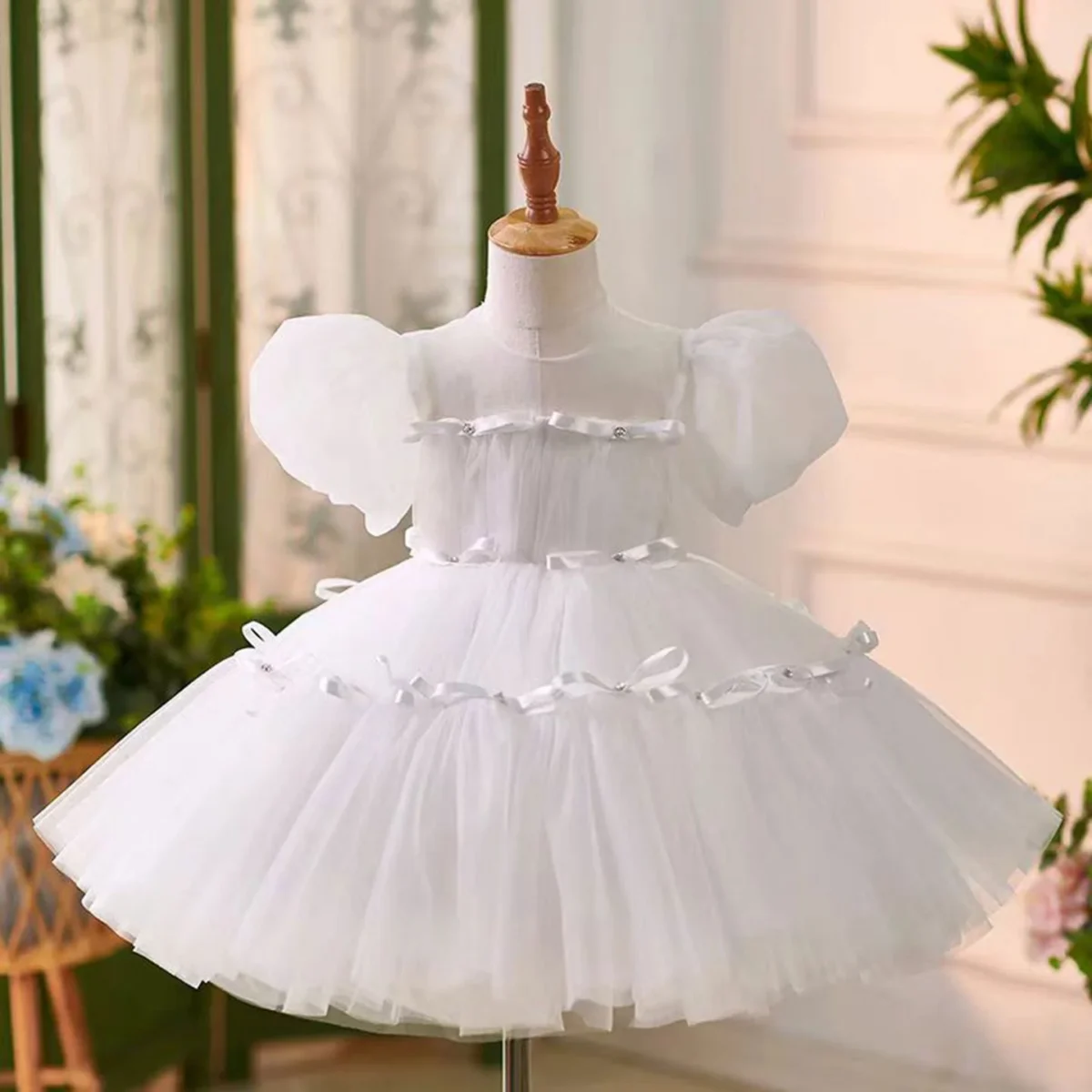 Pink Flower Girl Dress 1st Toddler Wedding Birthday Holiday