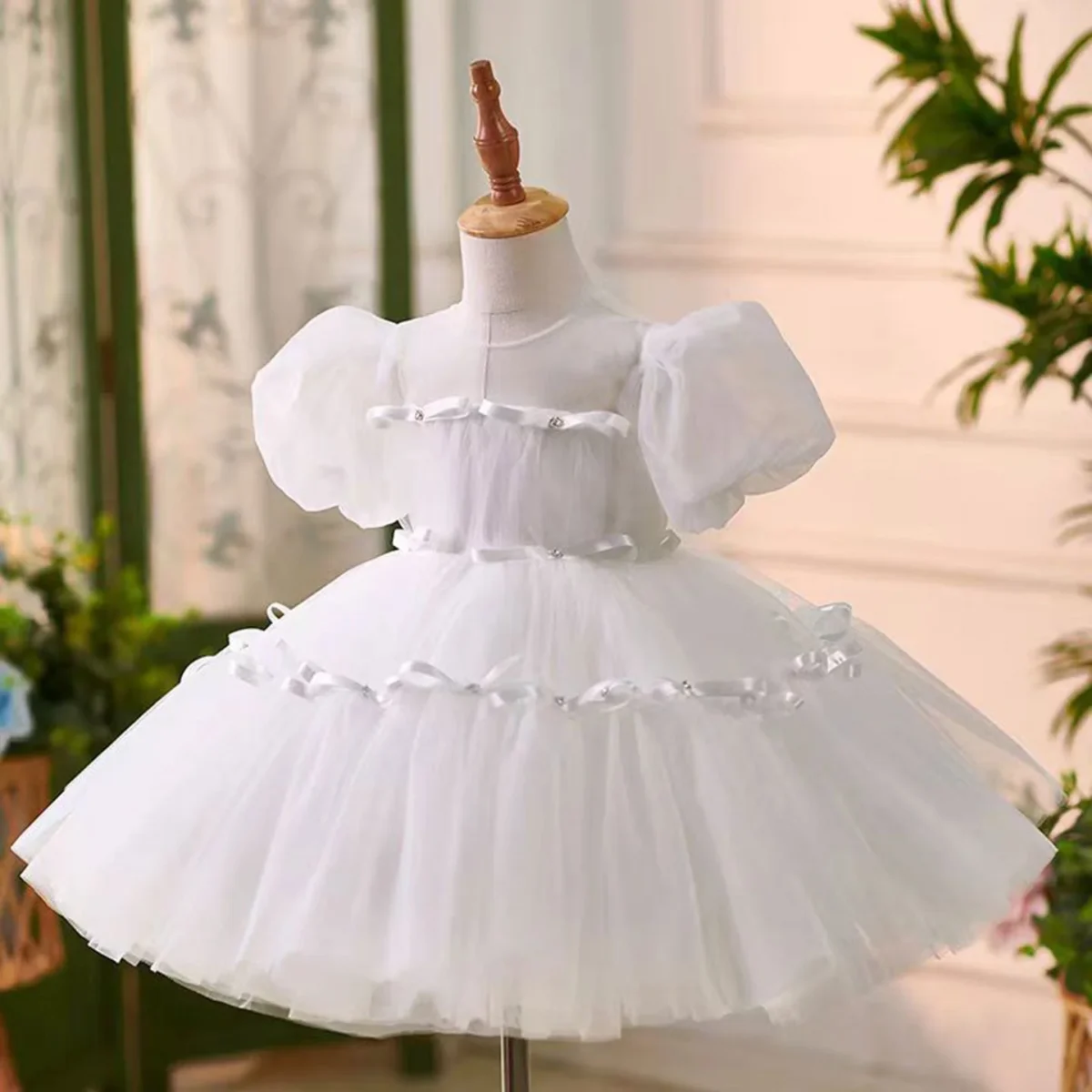 Pink Flower Girl Dress 1st Toddler Wedding Birthday Holiday