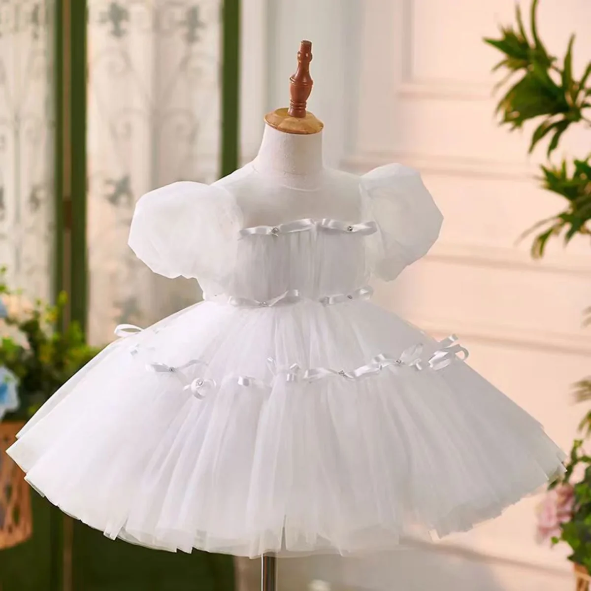 Pink Flower Girl Dress 1st Toddler Wedding Birthday Holiday