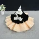 Black Velvet Metallic Silver Bow Party Dress