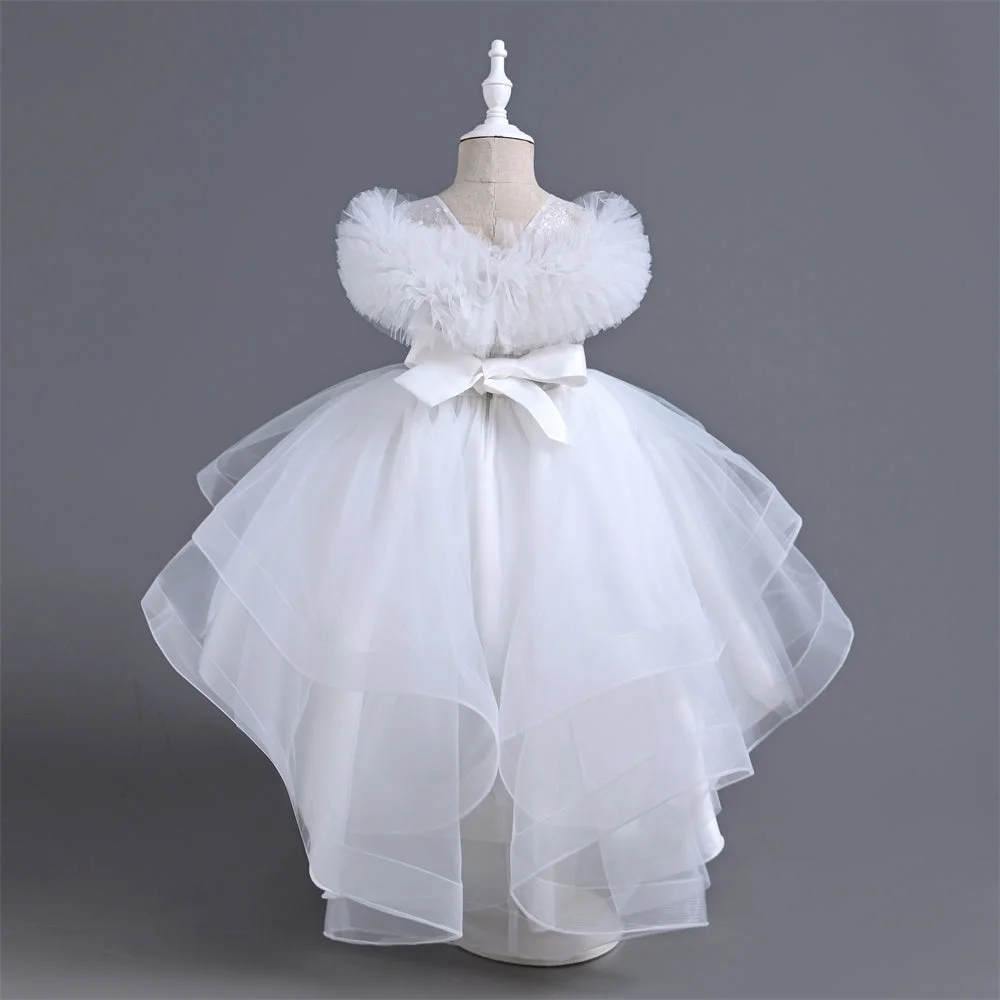VA238-2024-New-Fashion-Layers-Girls-Dress-Fluffy-Collar-Birthday-Holidays-Wedding-Children-Trailing-Dresses-AVELAPRO-44493730742499-06 New Fashion Layers Girls Dress Fluffy Collar Birthday Holidays Wedding Children Trailing Dresses