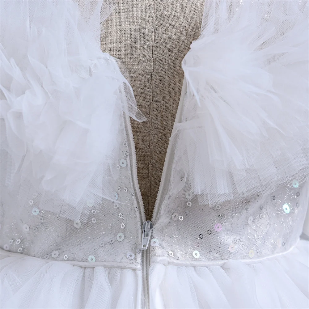 VA238-2024-New-Fashion-Layers-Girls-Dress-Fluffy-Collar-Birthday-Holidays-Wedding-Children-Trailing-Dresses-AVELAPRO-44493730742499-08 New Fashion Layers Girls Dress Fluffy Collar Birthday Holidays Wedding Children Trailing Dresses