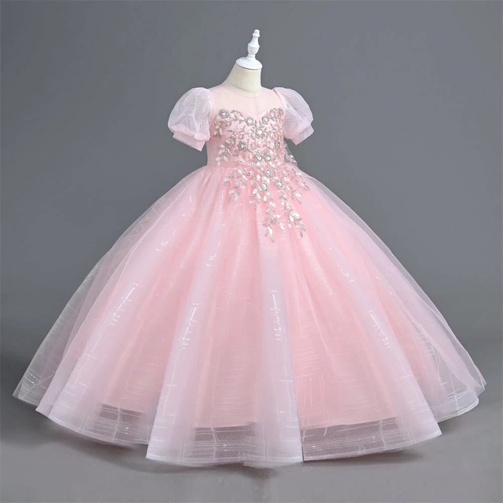 VT6001-Yoliyolei-Sequined-Flower-Girl-Dress-Childrens-First-Communion-Princess-Ball-Gown-Kids-Party-Dresses-For-Wedding-Birthday-AVELAPRO-44847293595875-05 Sequined Flower Girl Dress Children's First Communion Princess Ball Gown Kids Party Dresses For Wedding Birthday