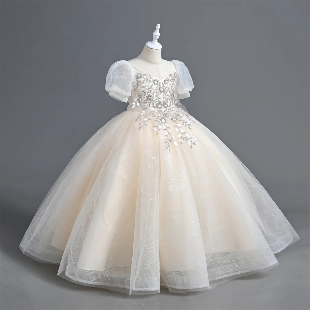 VT6001-Yoliyolei-Sequined-Flower-Girl-Dress-Childrens-First-Communion-Princess-Ball-Gown-Kids-Party-Dresses-For-Wedding-Birthday-AVELAPRO-44847293595875-06 Sequined Flower Girl Dress Children's First Communion Princess Ball Gown Kids Party Dresses For Wedding Birthday