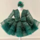 1-9 Years Old Flower Girl Kids Shiny Sequin Brathday Baby Princess Dress For Party