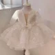 1-9 Years Old Flower Girl Kids Shiny Sequin Brathday Baby Princess Dress For Party